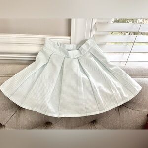 NwOT Janie and Jack pleated seersucker skirt